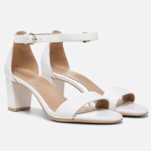 Naturalizer Vera Dress Sandals, White Leather, size 9.5 W